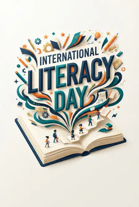 Free International Literacy Day 2026 Images To Share On Social Media Background Image Download