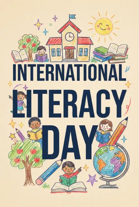 Free International Literacy Day 2026 Instagram Story Images Background Image Download