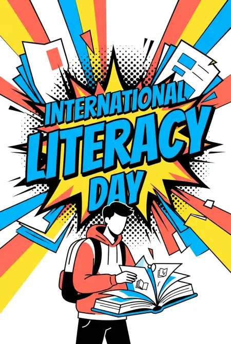 Free International Literacy Day 2026 Library Images Background Image Download