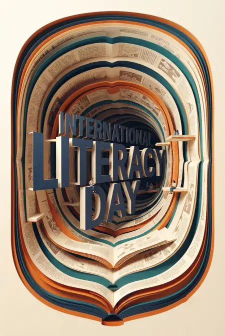 Free International Literacy Day 2026 Messages For Students Background Image Download