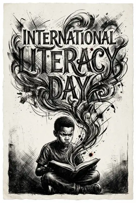 Free International Literacy Day 2026 Png Images Background Image Download