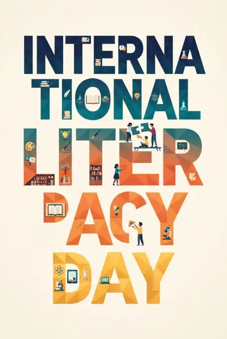 Free International Literacy Day 2026 Poster Design Background Image Download