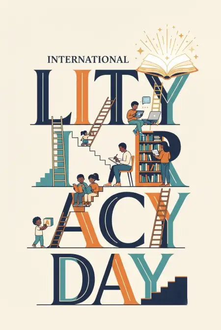 Free International Literacy Day 2026 Poster Free Download Background Image Download