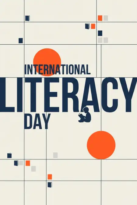 Free International Literacy Day 2026 Short Messages Background Image Download