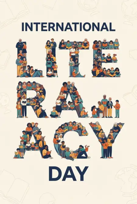 Free International Literacy Day 2026 Slogan Images Background Image Download