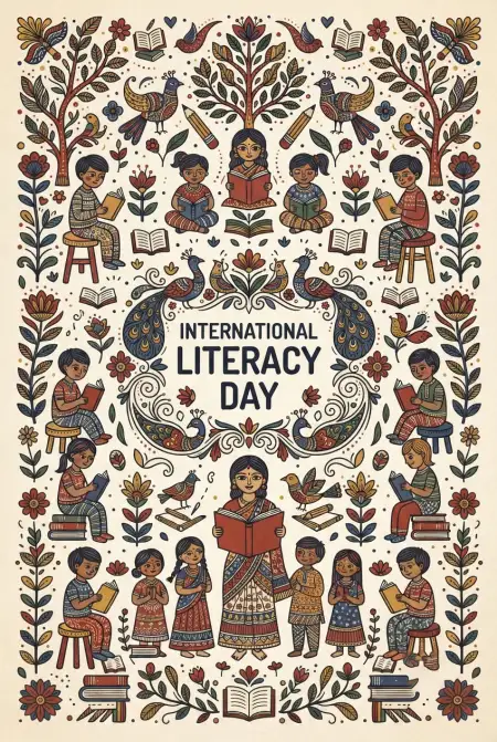 Free International Literacy Day 2026 Social Media Images Background Image Download