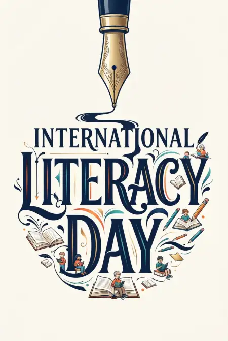 Free International Literacy Day 2026 Theme Images Background Image Download