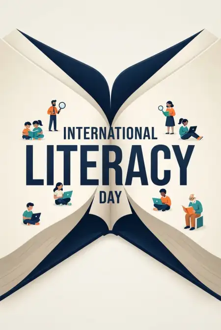 Free International Literacy Day 2026 Viral Greeting Images For Social Media Background Image Download