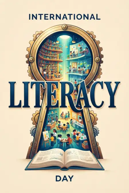 Free International Literacy Day 2026 Viral Social Media Images Background Image Download