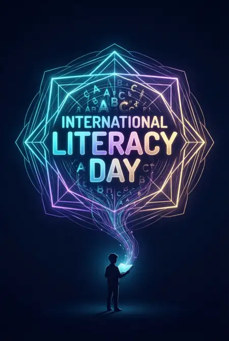 Free International Literacy Day 2026 Wallpaper Background Image Download