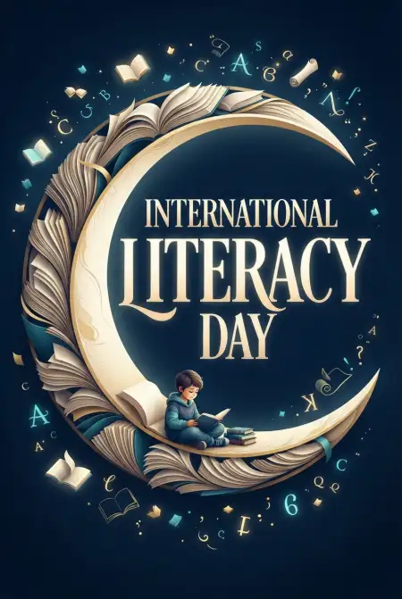 Free International Literacy Day 2026 Wishes For Whatsapp Status Background Image Download