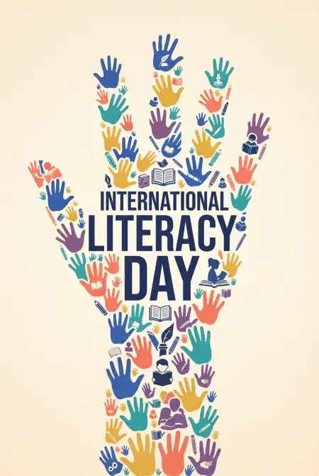 international literacy day 2026 wishes images for facebook post
