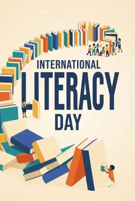 Free International Literacy Day 2026 Background Image Download