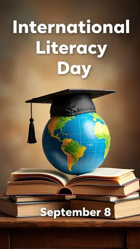 International Literacy Day Awareness Poster In English - Free Nternational Literacy Day Download