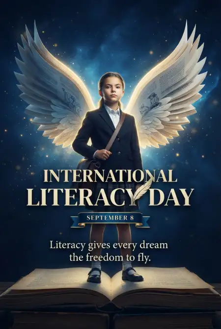 Free International Literacy Day Banner 2026 Image Download