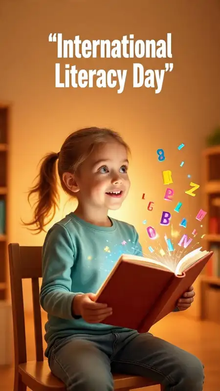 International Literacy Day Colorful Digital Banner - Free Nternational Literacy Day Download