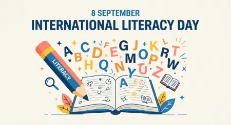 Free International Literacy Day Facebook Cover Image Download
