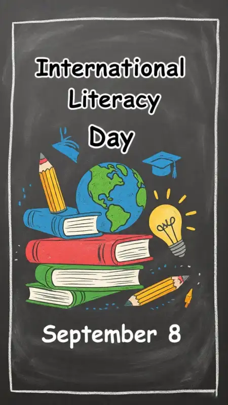 International Literacy Day Greeting Card Design Free - Free Card Download