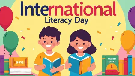 International Literacy Day Illustration For Teachers - Free Nternational Literacy Day Download