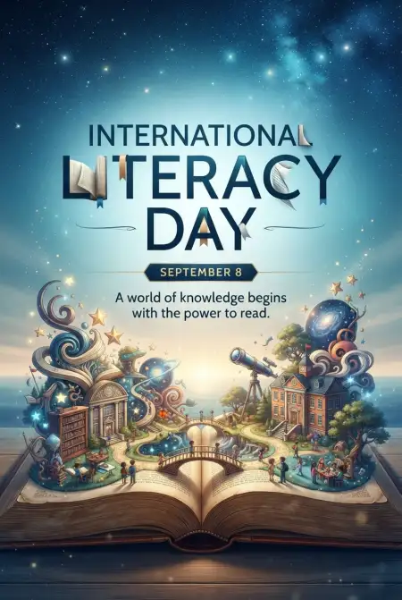 Free International Literacy Day Messages For Students Image Download