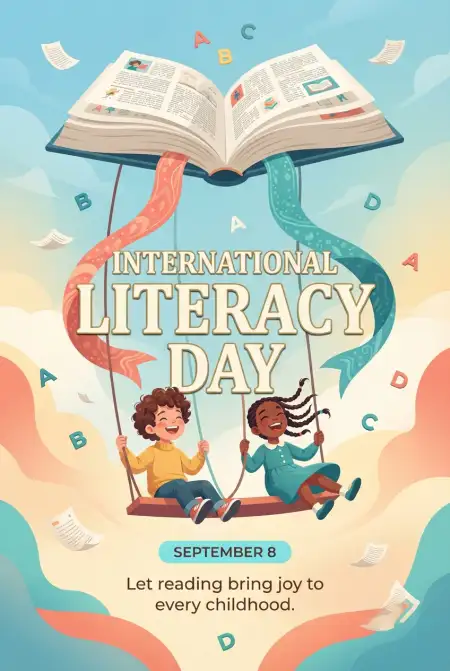 Free International Literacy Day Poster Design Image Download