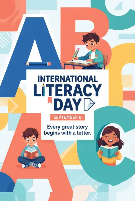 Free International Literacy Day Poster Free Download Image Download