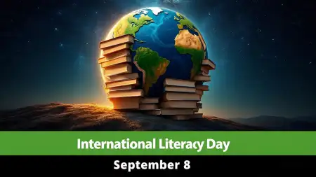 International Literacy Day Poster With Inspirational Quote - Free Nternational Literacy Day Download
