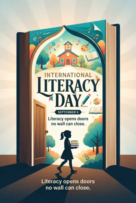 Free International Literacy Day Quotes 2026 Image Download