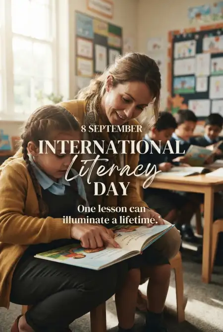 international literacy day school images