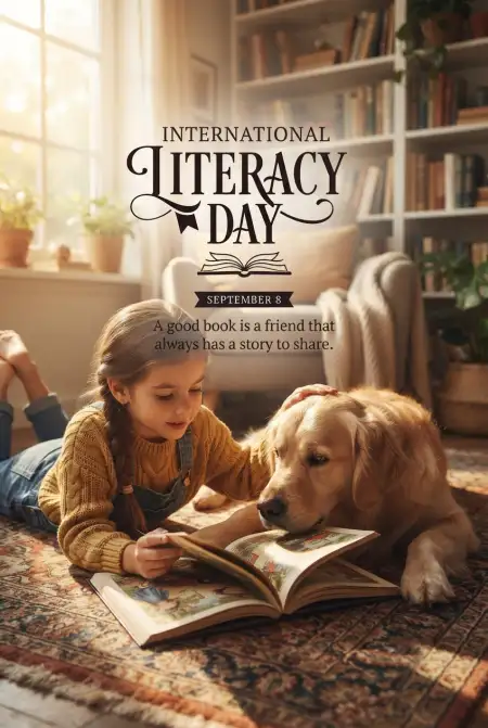 Free International Literacy Day Slogans 2026 Image Download