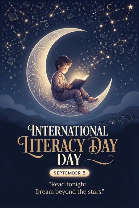 Free International Literacy Day Vector Illustration Image Download
