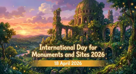 Free International Monuments Day 2026 Wishes Image Download