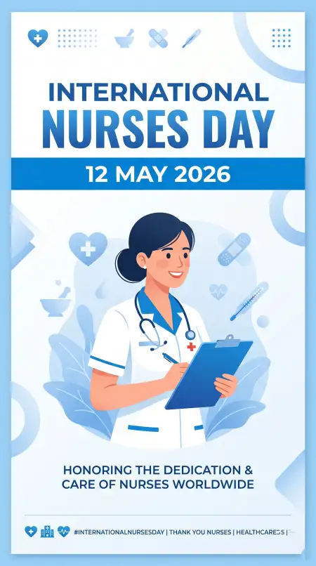 International Nurses Day 2026 Creative Banner Ideas - Free International Nurses Day 2026 Wishes Download