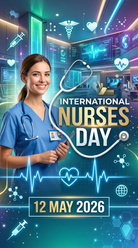 International Nurses Day 2026 Creative Social Media Design - Free International Nurses Day 2026 Wishes Download