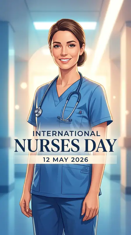 International Nurses Day 2026 Editable Psd - Free International Nurses Day 2026 Wishes Download