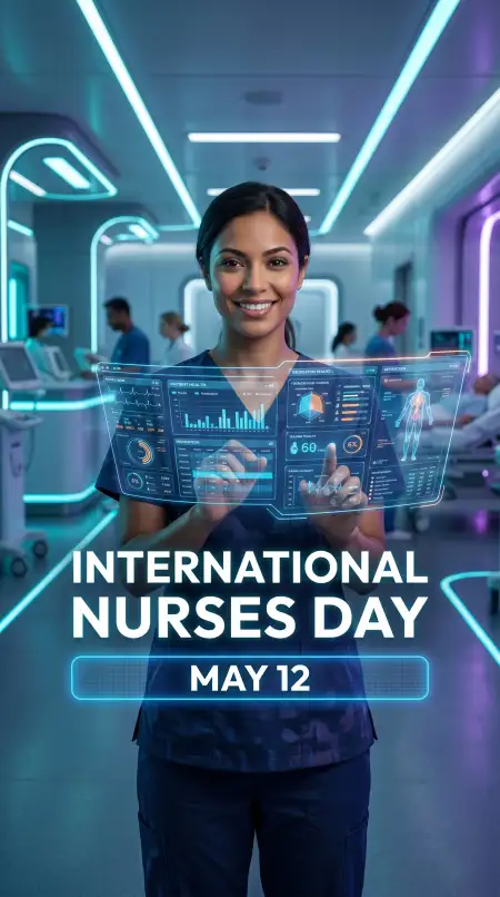 International Nurses Day 2026 Flyer Design - Free International Nurses Day 2026 Wishes Download