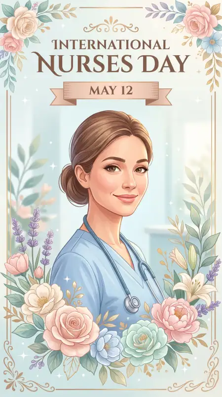 International Nurses Day 2026 Greeting Card - Free International Nurses Day 2026 Wishes Download