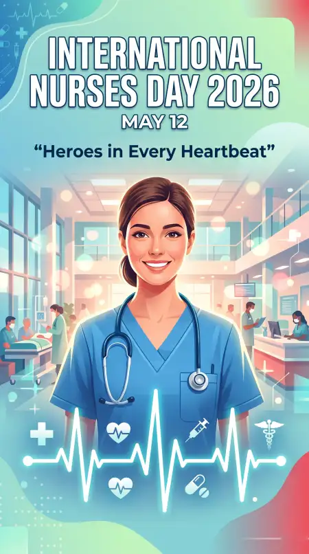 International Nurses Day 2026 Healthcare Awareness Banner - Free International Nurses Day 2026 Wishes Download