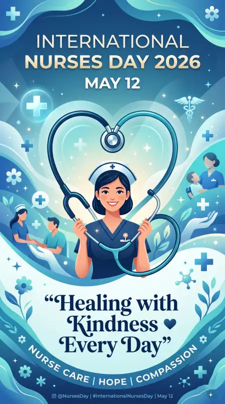 International Nurses Day 2026 Healthcare Worker Appreciation - Free International Nurses Day 2026 Wishes Download