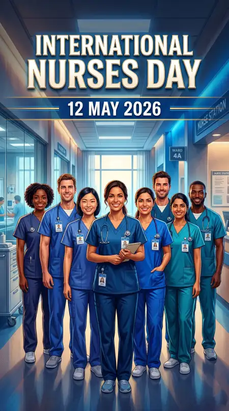 International Nurses Day 2026 Hospital Poster - Free International Nurses Day 2026 Wishes Download