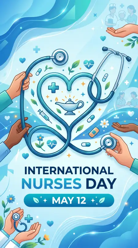 International Nurses Day 2026 Hospital Social Media Design - Free International Nurses Day 2026 Wishes Download