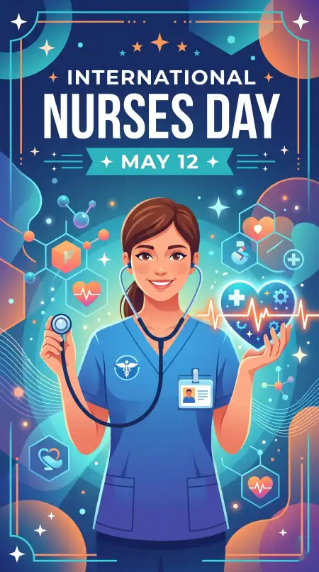 International Nurses Day 2026 Motivational Wishes - Free International Nurses Day 2026 Wishes Download