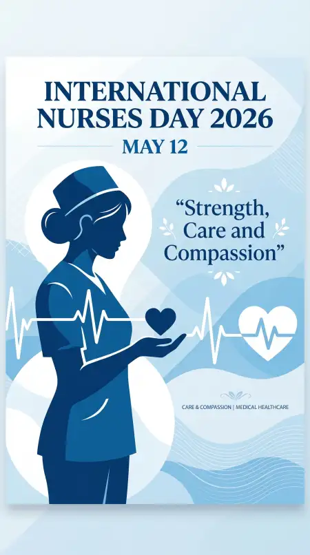 International Nurses Day 2026 Nurse Day Template - Free International Nurses Day 2026 Wishes Download