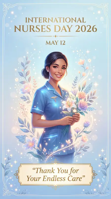 International Nurses Day 2026 Nurse Vector Art - Free International Nurses Day 2026 Wishes Download