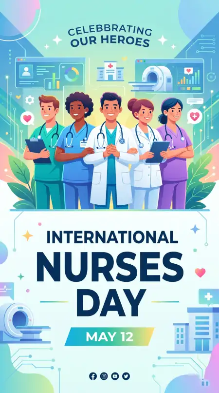 International Nurses Day 2026 Pinterest Pin Ideas - Free International Nurses Day 2026 Wishes Download