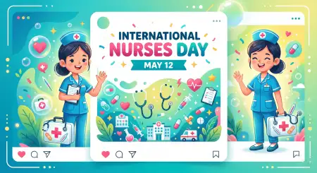 International Nurses Day 2026 Premium Psd Template - Free International Nurses Day 2026 Wishes Download
