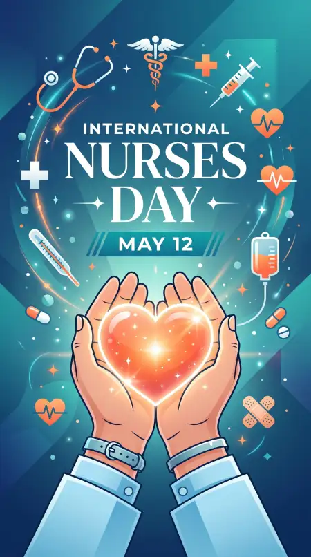 International Nurses Day 2026 Printable Card - Free International Nurses Day 2026 Wishes Download