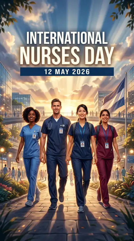 International Nurses Day 2026 Tribute Poster - Free International Nurses Day 2026 Wishes Download