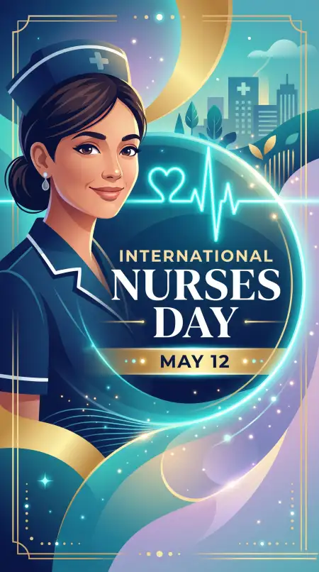 International Nurses Day 2026 Vector Background - Free International Nurses Day 2026 Wishes Download