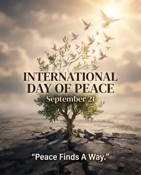 international peace day facebook poster
